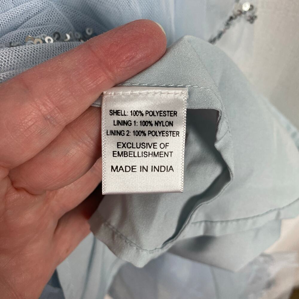 JessaKae Pale Blue Tiered Midi Dress - Picture 13 of 15